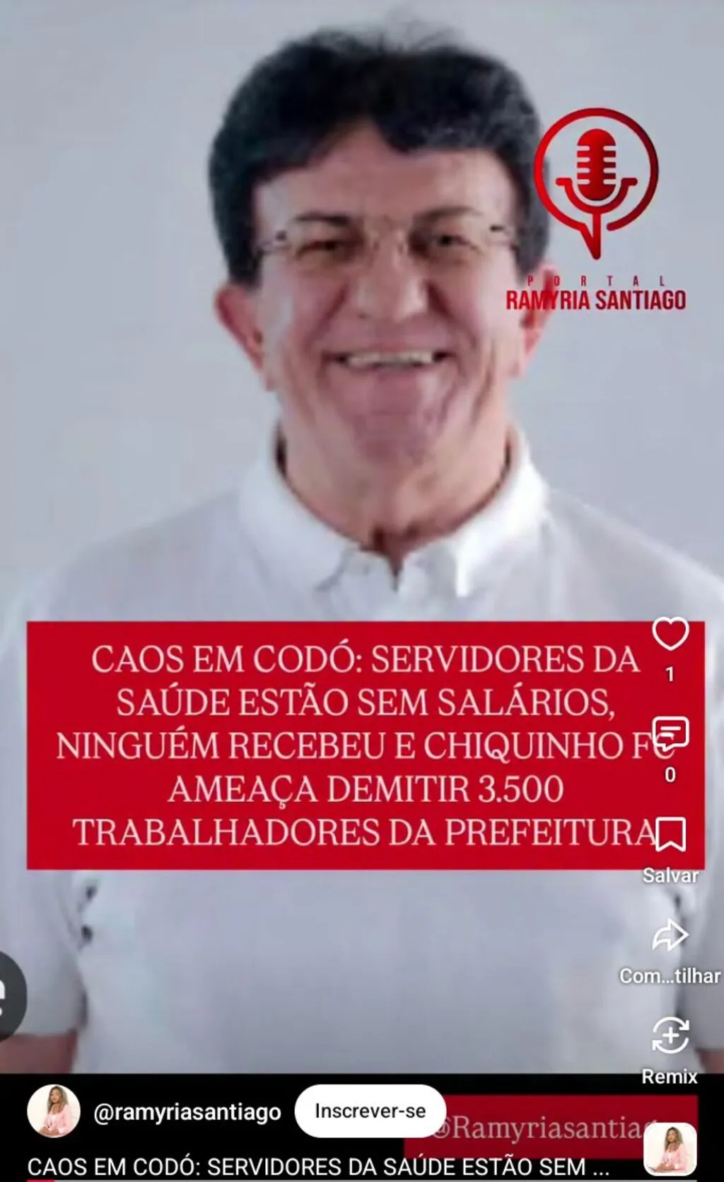 CAOS EM CODÓ: SERVIDORES DA SAÚDE ESTÃO SEM SALÁRIOS, NINGUÉM RECEBEU E CHIQUINHO FC AMEAÇA DEMITIR 3.500 TRABALHADORES DA PREFEITURA