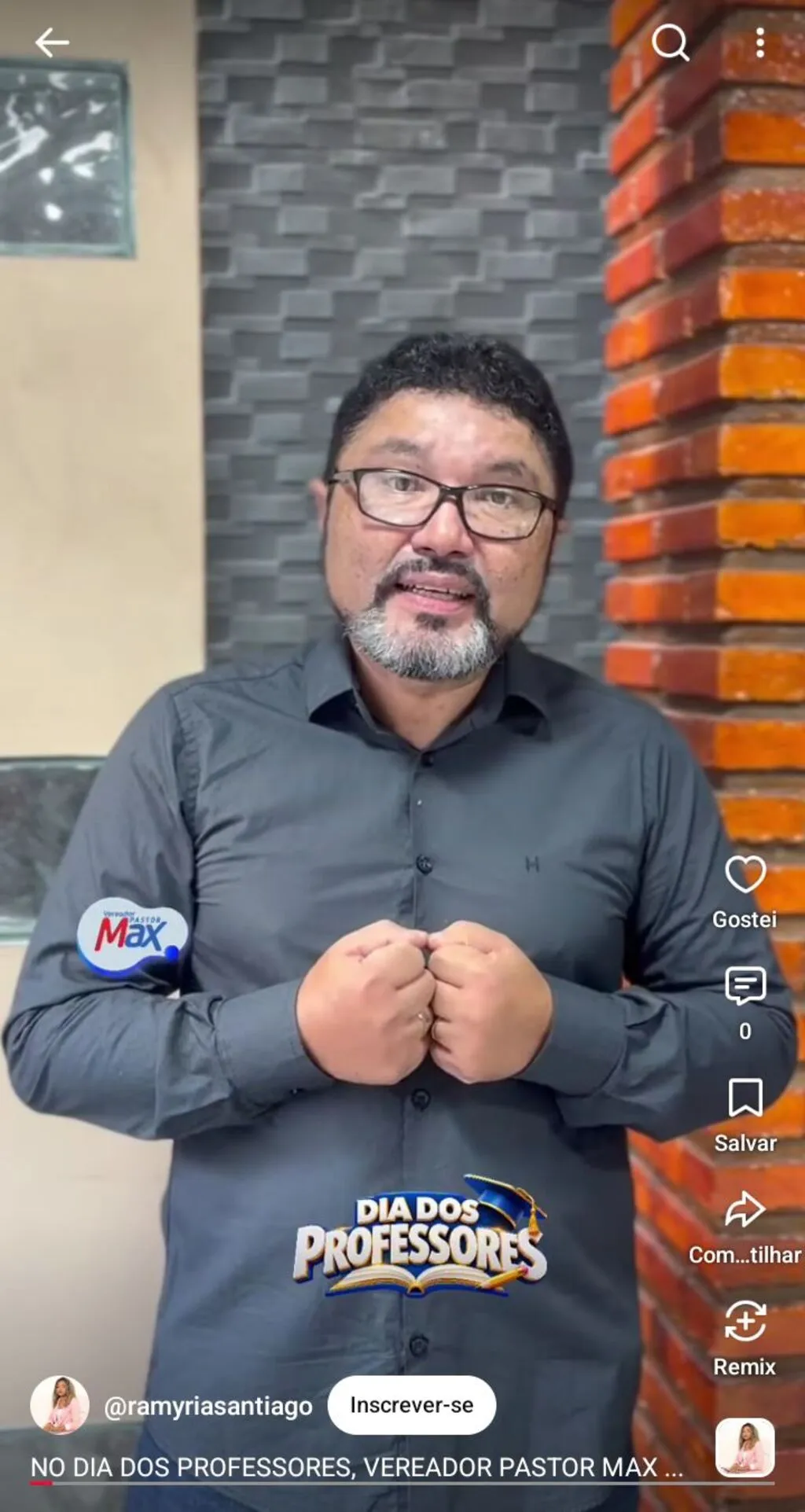 NO DIA DOS PROFESSORES, VEREADOR PASTOR MAX HOMENAGEIA EDUCADORES E REFORÇA LUTA POR VALORIZAÇÃO EM CODÓ